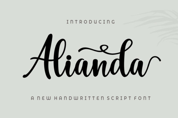 Alianda Script: A Modern Font for Polished Branding