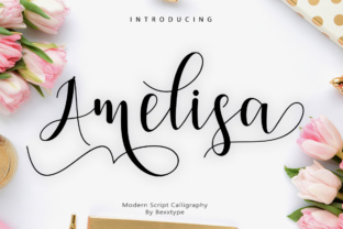 Amelisa Script: A Fresh Typeface for Springtime Editorial Design
