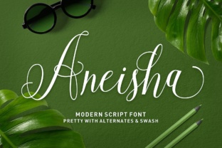 Aneisha Script: A Stylish Typeface for Web Design Projects