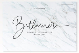 Bitlamero Script: A Classy Handwritten Typeface for Editorial Design