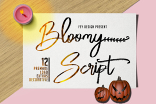 Bloomy Script: A Feminine Typeface for Editorial Elegance