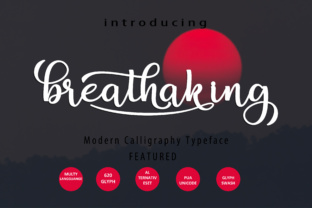 Breathaking Script: A Modern Typeface for Editorial Elegance