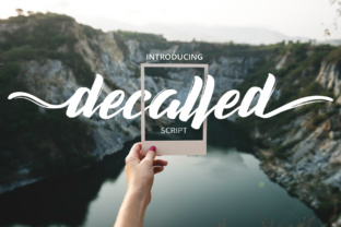 Decalled Script Font for Memorable Brand Typography
