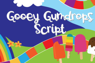 Gooey Gumdrops Script: A Playful Typeface for Digital Design