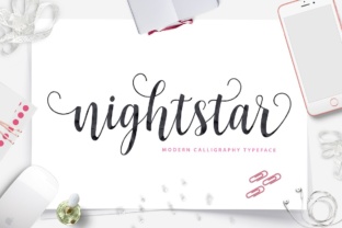Nightstar Script: A Modern Handmade Typeface for Creative Branding
