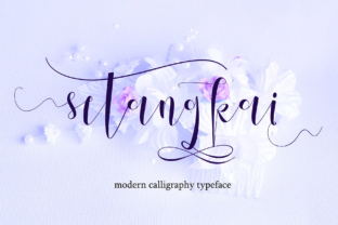 Setangkai Script: A Modern Typeface for Crafters and Makers