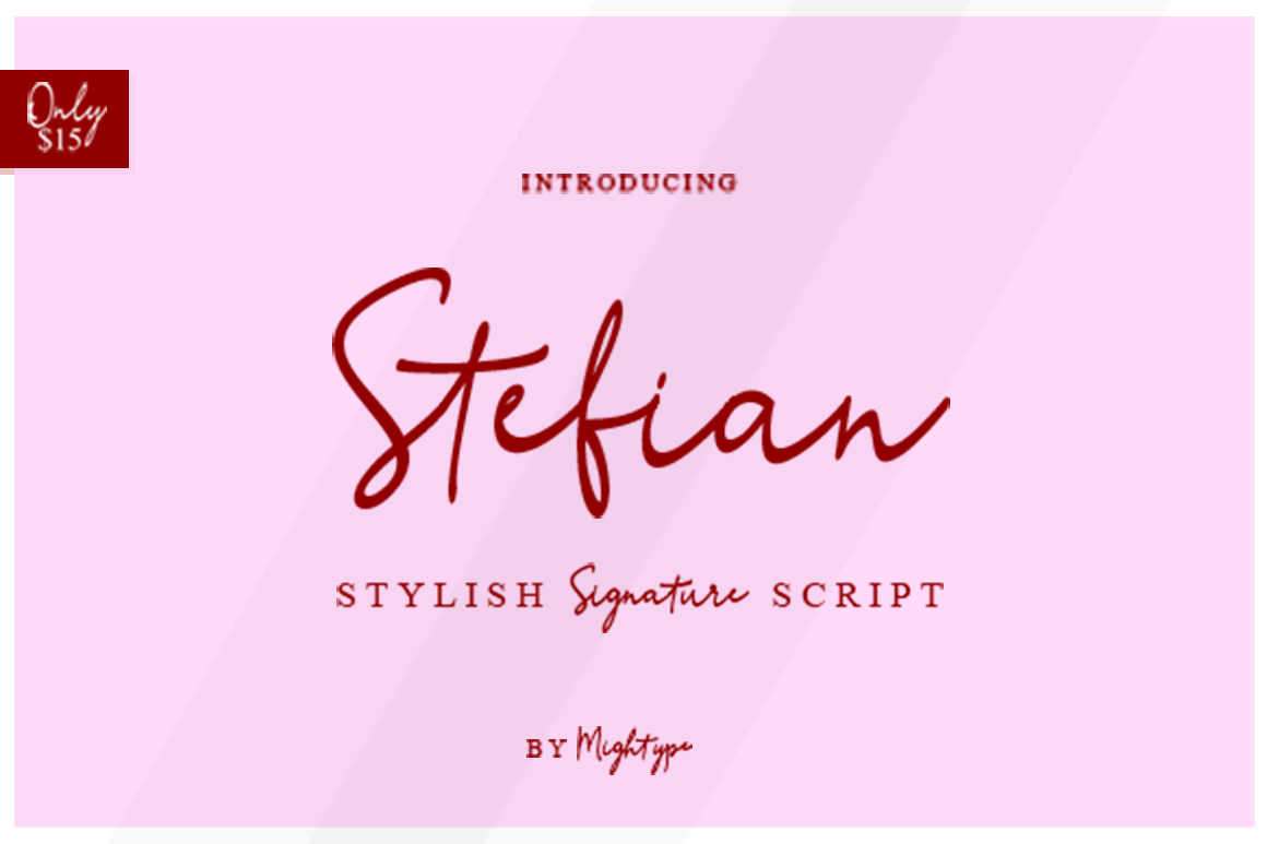 Stefian Script: A Premium Font for a Polished Brand Identity