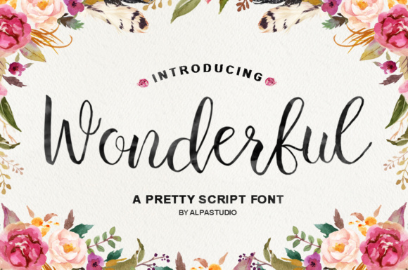 Wonderful Script Font: A Digital Designer’s Delight